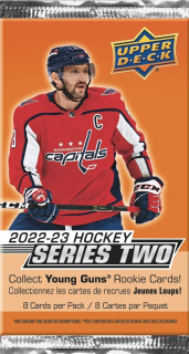 Balíček hokejových karet UD 2022-23 UD Series 2 Retail
