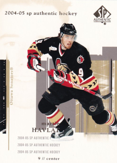 Hokejová karta Martin Havlát UD SP Authentic 2004-05 řadová č. 63