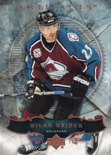 Hokejová karta Milan Hejduk UD Artifacts 2006-07 řadová č. 75