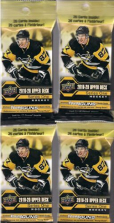 Box hokejových karet UD 2019-20 Series 1 Fat Pack Box (18 balíčků)
