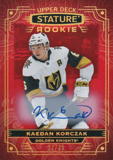 Hokejová karta Kaedan Korczak UD Stature Rookie Auto /35 č. 108