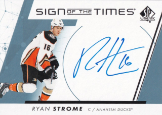 Hokejová karta Ryan Strome UD SP Authentic 2022-23 Sigh of the Times č. SOTT-ST