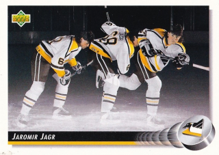 Hokejová karta Jaromír Jágr Upper Deck 1992-93 řadová č. 28