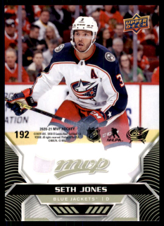Hokejová karta Seth Jones UD MVP 2020-21 Puzzle č. 192