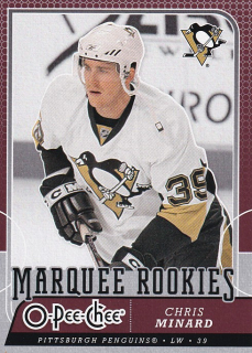 Hokejová karta Chris Minard OPC 2008-09 Marquee Rookies č. 512
