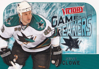 Hokejová karta Ryane Clowe UD Victory 2008-09 Game Breakers č. GB46