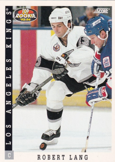 Hokejová karta Robert Lang Score 1992-93 Top Rookie č. 456
