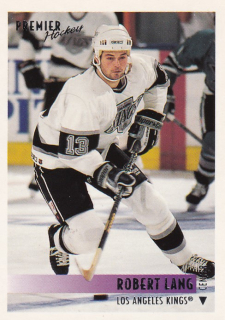 Hokejová karta Robert Lang Topps Premier 1994-95 řadová č. 218