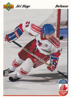 Hokejová karta Jiří Šlégr Upper Deck 1991-92 Czechoslovakia č. 18