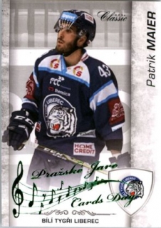 Hokejová karta Patrik Maier OFS 17/18 Serie II. Pražské Jaro base
