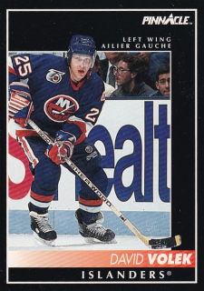 Hokejová karta David Volek Pinnacle 1992-93 řadová č. 188