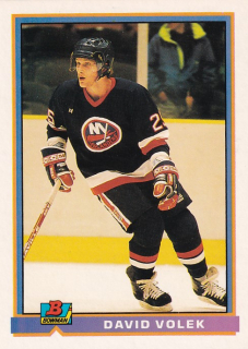 Hokejová karta David Volek Topps Bowman 1991-92 řadová č. 223