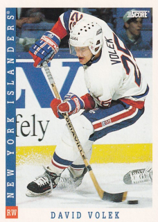 Hokejová karta David Volek Score 1993-94 řadová č. 495