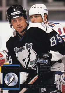 Hokejová karta Petr Klíma Donruss 1993-94 řadová č. 317