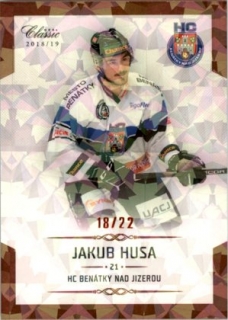 Hokejová karta Jakub Husa OFS Chance Liga 2018-19 Rainbow