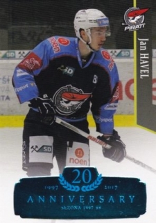 Hokejová karta Jan Havel  OFS 17/18 S.II. Blue RETRO