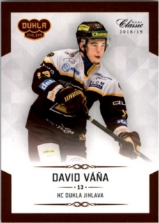 Hokejová karta David Váňa OFS Chance Liga 2018-19 řadová karta č. 23