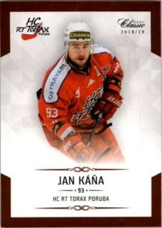 Hokejová karta Jan Káňa OFS Chance Liga 2018-19 řadová karta č. 305