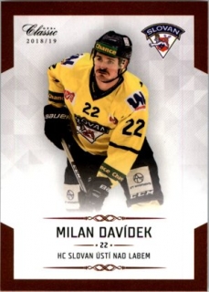 Hokejová karta Milan Davídek OFS Chance Liga 2018-19 řadová karta č. 232