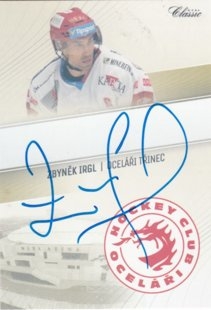 hokejová karta Zbyněk Irgl OFS 16/17 Team Pride Signature