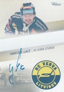 hokejová karta František Lukeš OFS 16/17 Team Pride Signature