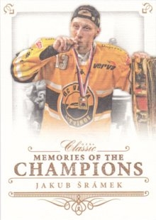 Hokejová karta Jakub Šrámek OFS 2015-16 Série 1 Memories Of The Champions Canvas
