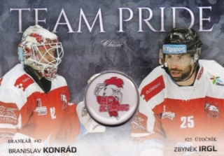 Hokejová karta Branislav Konrád / Zbyněk Irgl  OFS 2018-19 S.2 Team Pride