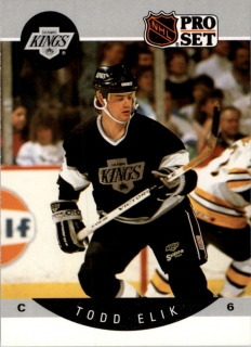 Hokejová karta Todd Elik ProSet 90-91 řadová č.116