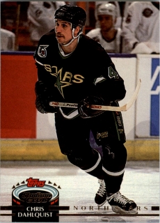 Hokejová karta Chris Dahlquist Topps Stadium 1992-93 řadová č. 57