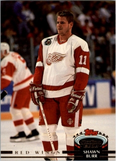 Hokejová karta Shawn Burr Topps Stadium 1992-93 řadová č. 126