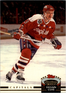 Hokejová karta Sylvain Cote Topps Stadium 1992-93 řadová č. 145