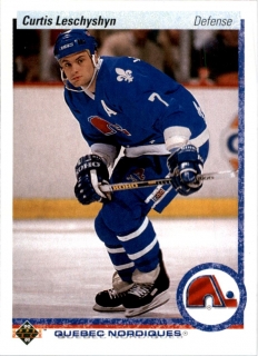 Hokejová karta Curtis Leschyshyn Upper Deck 1990-91 řadová č. 295