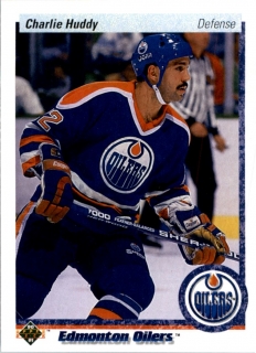 Hokejová karta Charlie Huddy Upper Deck 1990-91 řadová č. 341