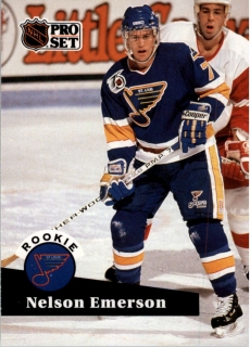 Hokejová karta Nelson Emerson ProSet 1991-92 S2 Rookie č. 557