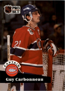 Hokejová karta Guy Carbonneau ProSet 1991-92 S2 Captain č. 576