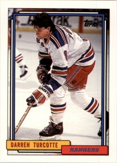 Hokejová karta Darren Turcotte Topps 1992-93 řadová č. 203
