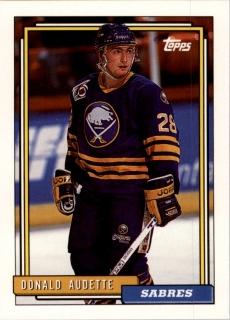 Hokejová karta Donald Audette Topps 1992-93 řadová č. 206