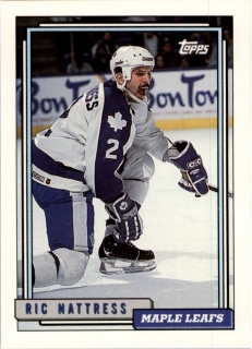 Hokejová karta Ric Nattress Topps 1992-93 řadová č. 219