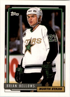 Hokejová karta Brian Bellows Topps 1992-93 řadová č. 240