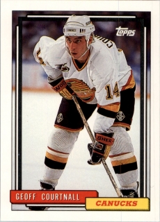 Hokejová karta Geoff Courtnall Topps 1992-93 řadová č. 472