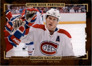 hokejová karta Brendan Gallagher Upper Deck Portfolio 2015-16 č.68