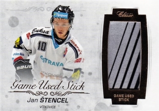 Hokejová karta Jan Štencel OFS 17/18 S.II. Game Used Stick 