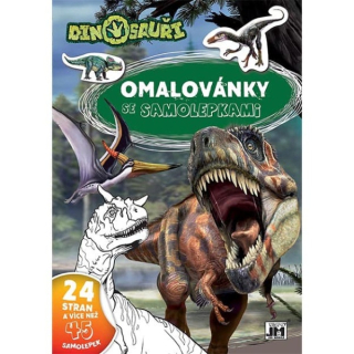 Dinosauři Omalovánky se samolepkami