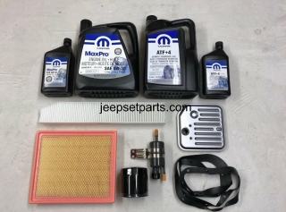Velký set olejů a filtrů - Jeep Grand Cherokee WJ 4.0L