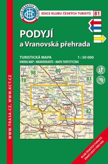 81 Podyjí, Vranovská přehrada lamino 8. vydání, 2017