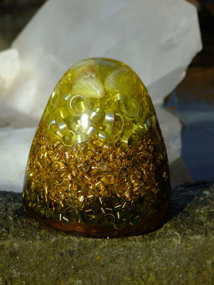 Sfera citrínová orgonit