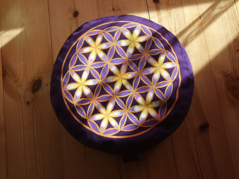 Květ života meditační polštář na jógu