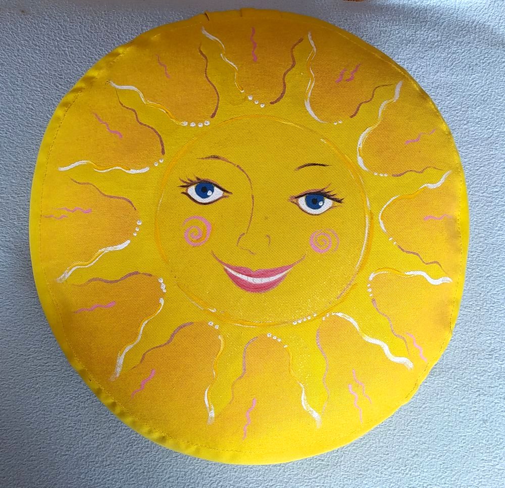 Veselé sluníčko meditační polštář