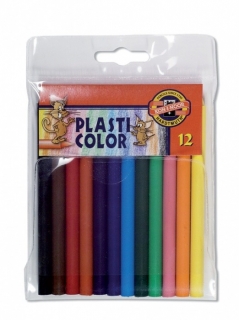 Plasticolor - plastové pastelky 12 ks