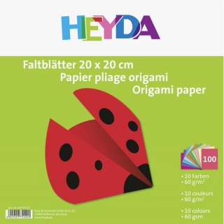 Papíry na origami 20 x 20 cm (100 ks)